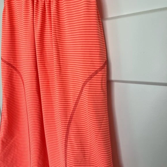 Bright orange striped athletic tank from Kirklands women size medium - Picture 3 of 6